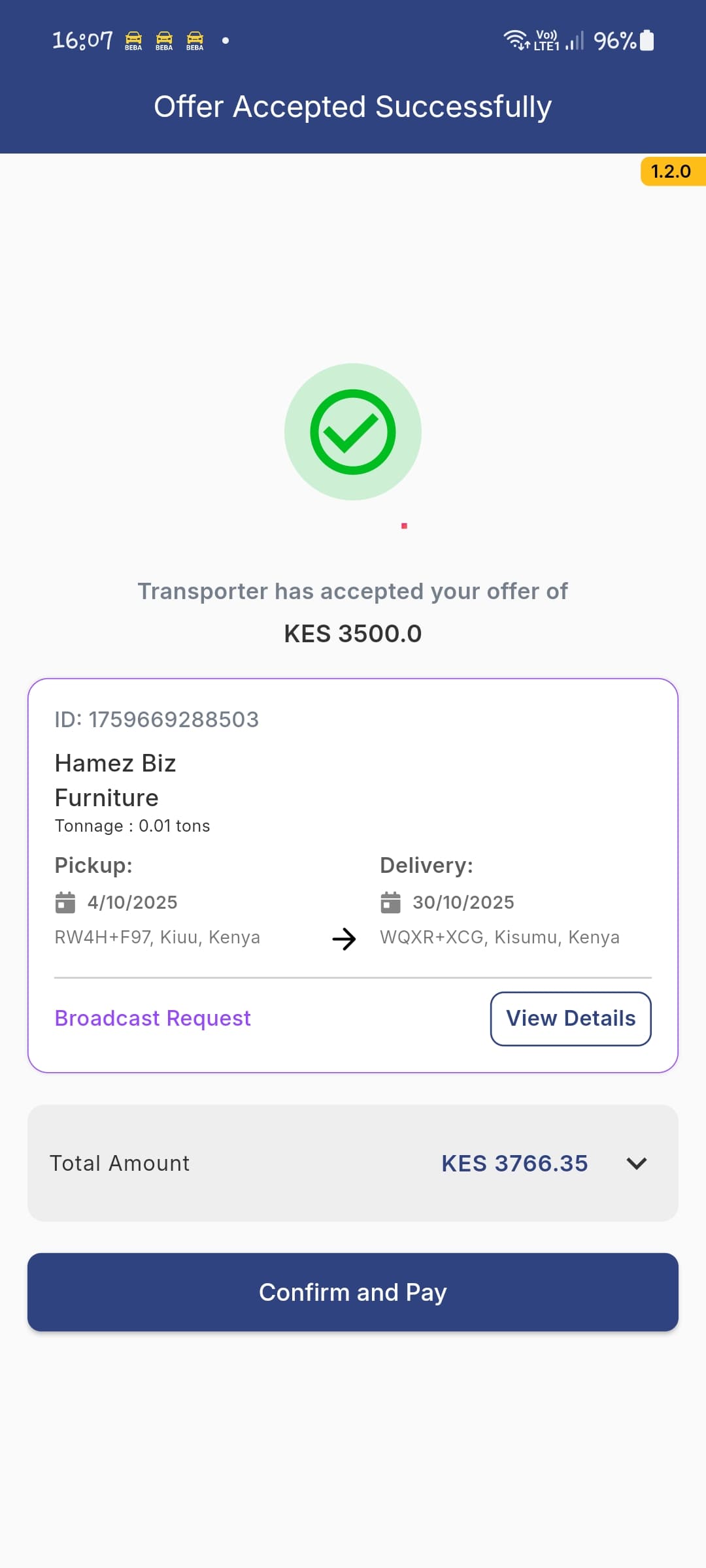 Beba App Screenshot 1